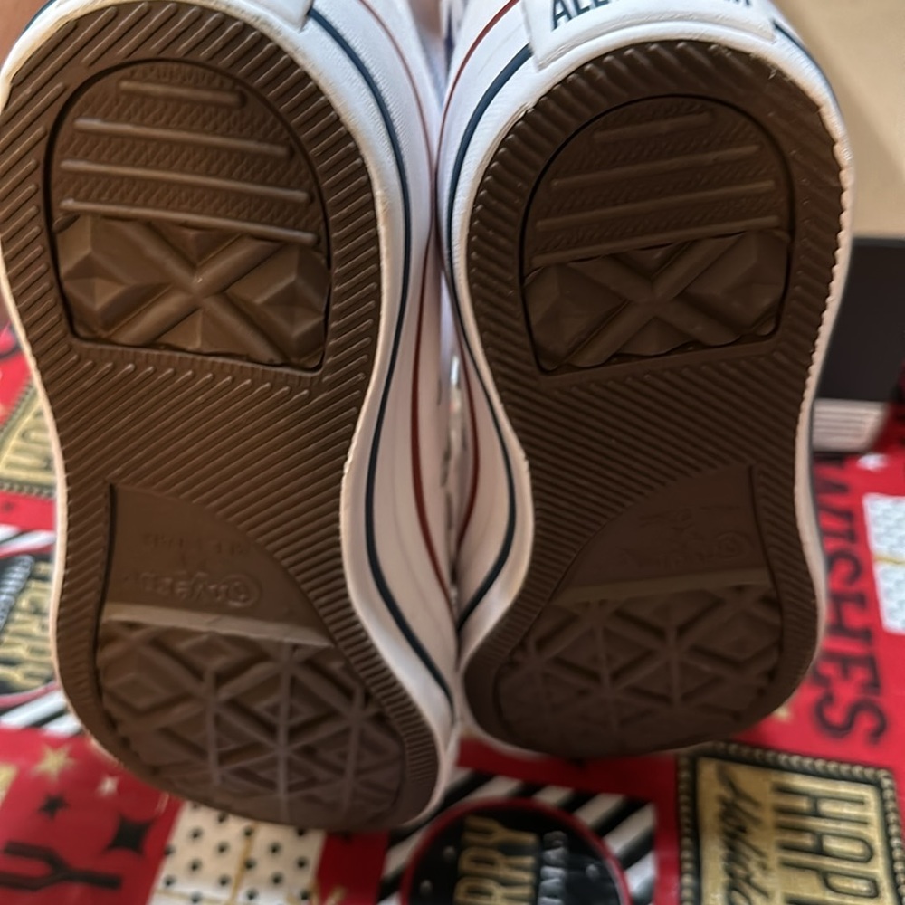 Converse White Canvas High-Tops - Picture 14 of 16
